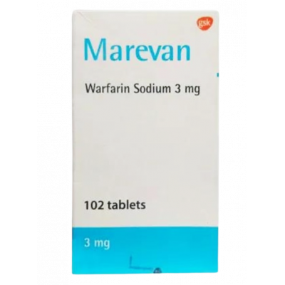 MAREVAN 3 MG ( WARFARIN SODIUM ) 102 TABLETS